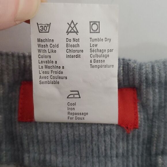 Esprit Grey Corduroy Mini Skirt with Pockets Size Small - Picture 7 of 9